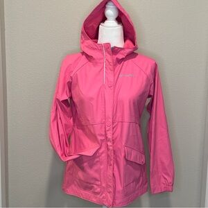 Preowned COLUMBIA SPORTSWEAR COMPANY PINK RAINCOAT GIRLS SZ L (14/16)